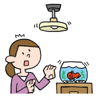 地震が起きた時のイラスト