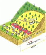 地すべりの解説の画像