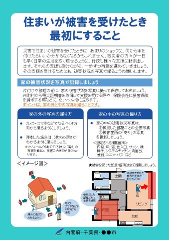 災害で住まいが被害を受けたとき、最初にすること
