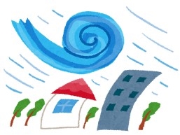 台風のイラスト