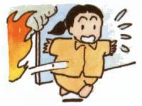 素早く避難の図