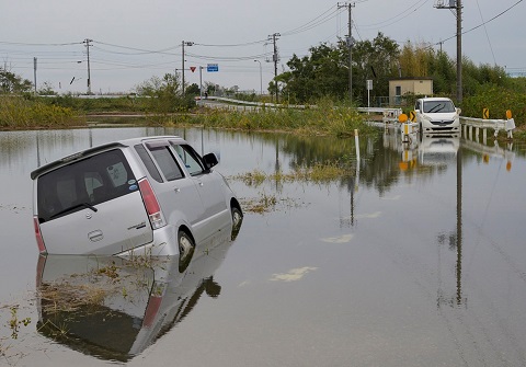 印西市の浸水による被害の画像