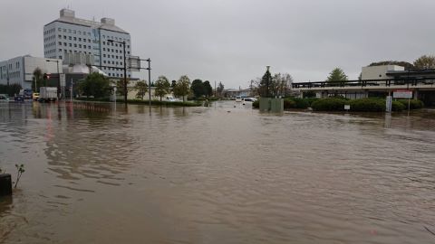 茂原市の浸水被害の画像