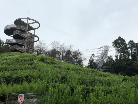 市原市の鉄塔倒壊の画像