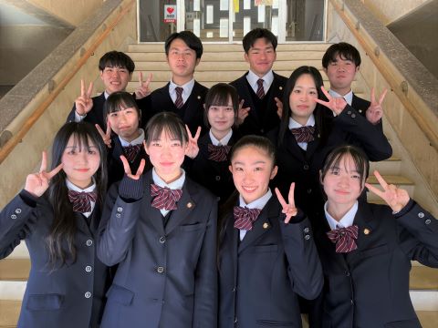 銚子商業高校の集合写真