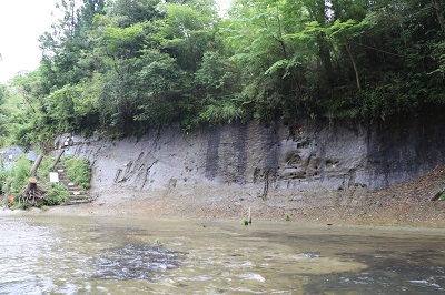 養老川流域田淵の地磁気逆転地層（チバニアン）