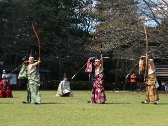 弓術の演武