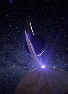 星のある風景-宇宙-のイメージ