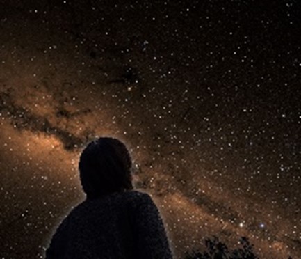 メガスターの生まれた星空のイメージ