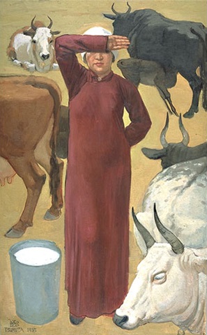 鶴田吾郎《蒙古の女》の画像