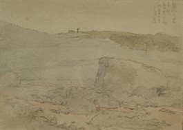 浅井忠「磐梯山の図」の画像