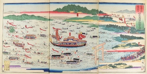 神幸軍神祭御船遊之図の画像