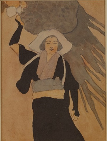 浅井 忠「大原女」の画像