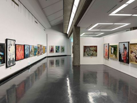 県展風景　絵