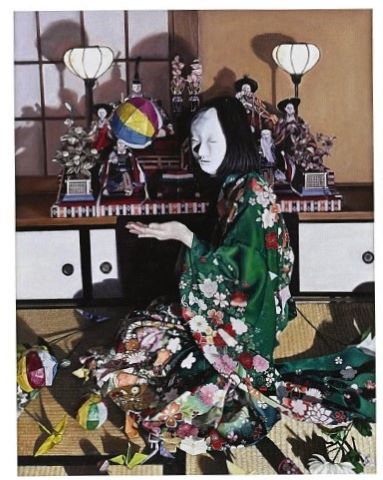 洋画受賞作品写真「夙夜哀歌を吟じる」