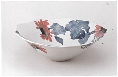 工芸受賞作品写真「向日葵文鉢」