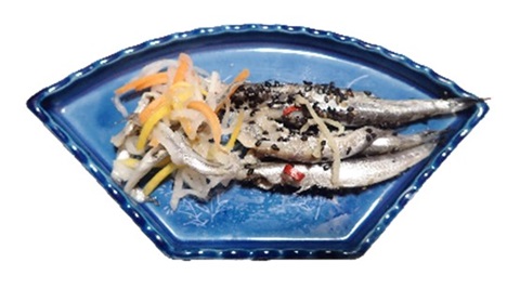 九十九里名産セグロイワシの胡麻漬けの画像