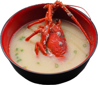 伊勢海老の味噌汁の画像