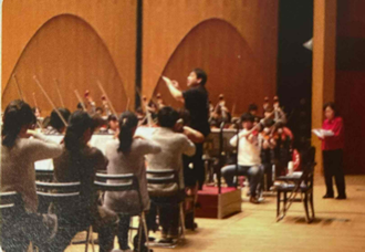 千葉県少年少女オーケストラ練習中の写真