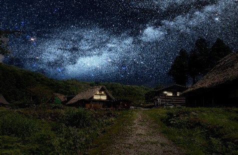 星のある風景のイメージ