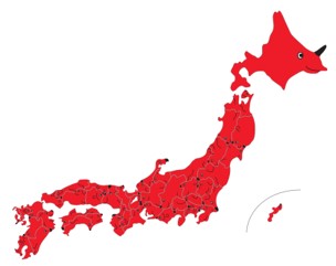 チーバくんと日本の仲間たちパズルの画像