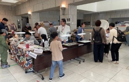 昆虫標本の展示の画像