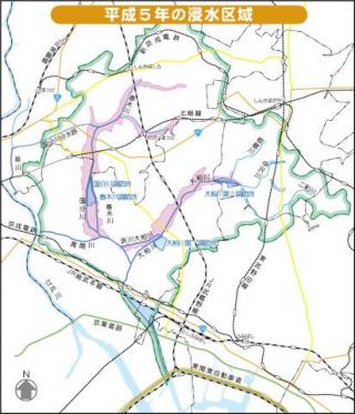 平成5年浸水区域