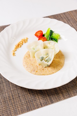 ミルク香る和風ラビオリ