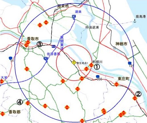 消毒ポイント地図