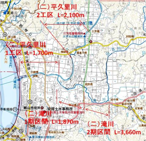 滝川事業箇所地図