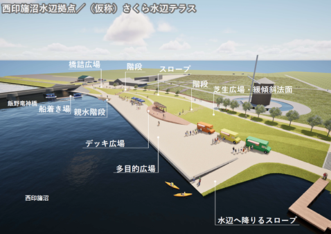 イメージパース（西側から望む）