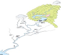 養老川流量配分図クリックで拡大画像を表示