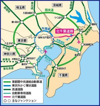 北千葉道路位置図