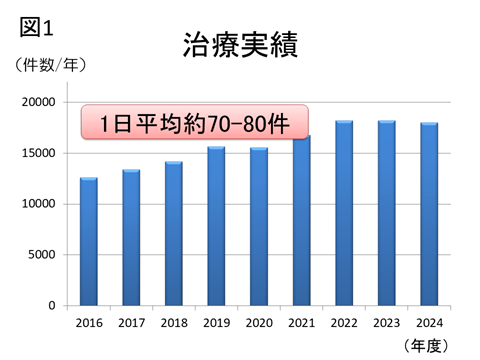 治療実績件数グラフ