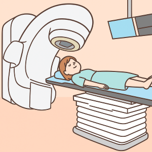 放射線治療の様子