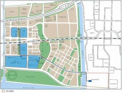 幕張新都心給水施設地図