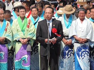 ユネスコ無形文化遺産登録祝賀山車曳き廻し