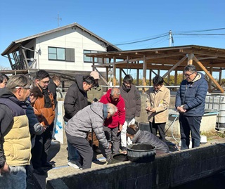 シェフの視察風景の画像