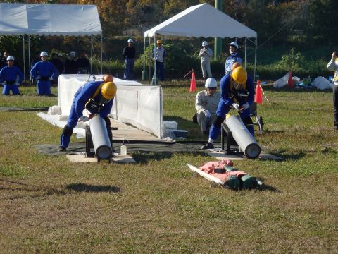 空気呼吸器装着訓練