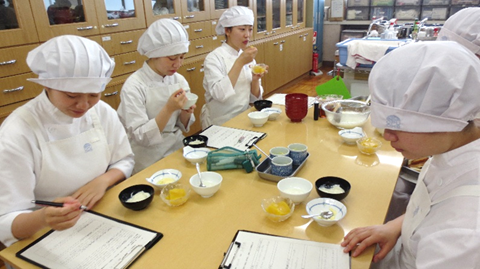 献立を評価する様子