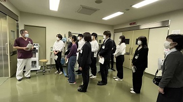 国保多古中央病院の見学の様子