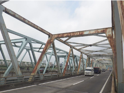 橋梁修繕の様子1