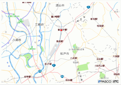 都市・地域再生利用区域（新坂川）位置図