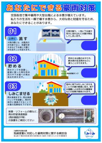 あなたにできる豪雨対策リーフレット