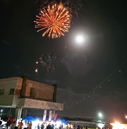 鴨川市江見の花火大会の写真