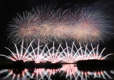 流山花火大会を写した写真
