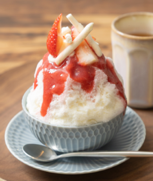 たべるのcookingのいちごかき氷