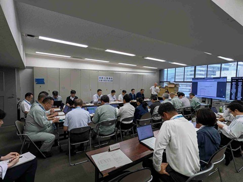 県土災害対策本部会議の写真