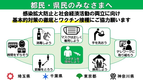 都民、県民のみなさまへ