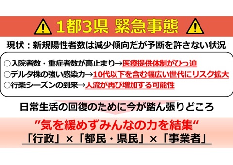 一都三県緊急事態
